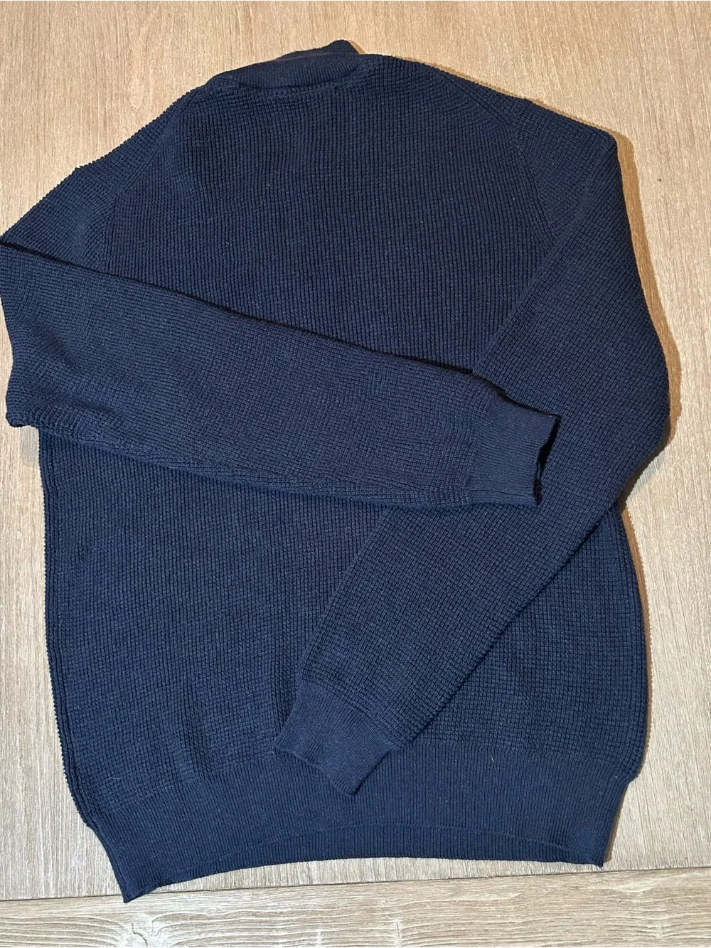 Daniel Bishop Navy Blue Quarter-Zip Sweater Size L